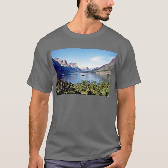 Camiseta Lago st. Mary - Parque Nacional Glacier (Anverso)