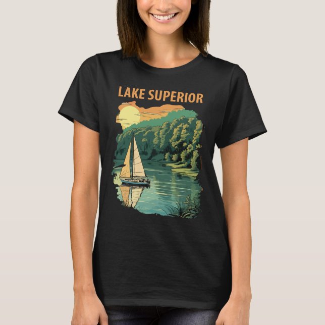 Camiseta Lago Superior, (Anverso)