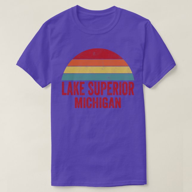 Camiseta Lago Superior Michigan (Diseño del anverso)