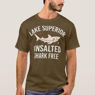 Camiseta Lago Superior No Salado Cita Graciosa Pescado Libr