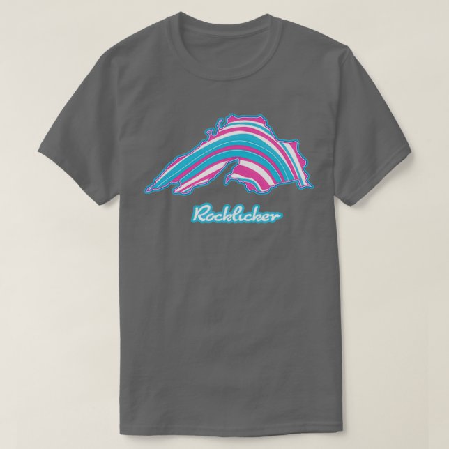 Camiseta Lago Superior Rockhounding Neon (Diseño del anverso)