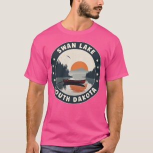 Camiseta Lago Swan Dakota del Sur Sunset