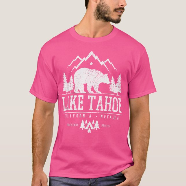 Camiseta Lago Tahoe California - Campamento Natural de las  (Anverso)