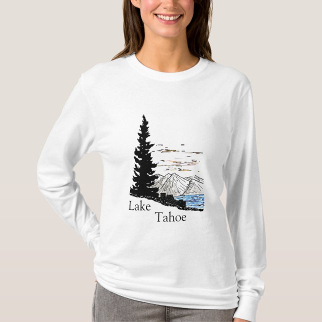 Camiseta Lago Tahoe DigiArt, Lago, Tahoe (Anverso)