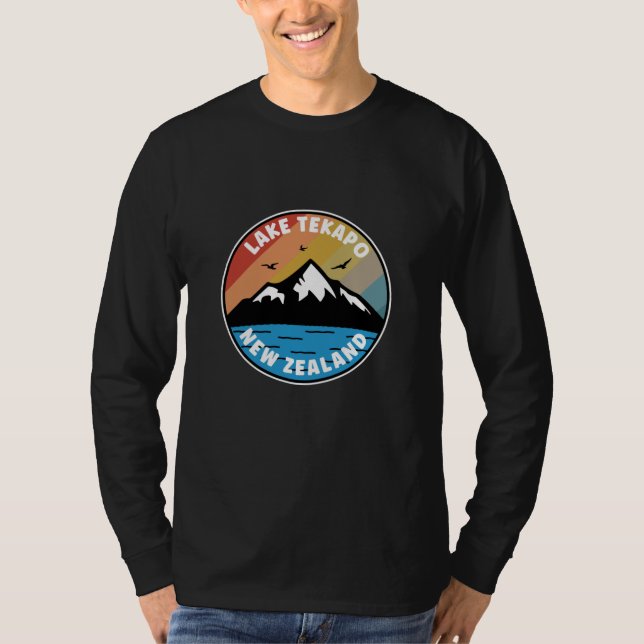 Camiseta Lago Tekapo - Nueva Zelanda Vintage (Anverso)