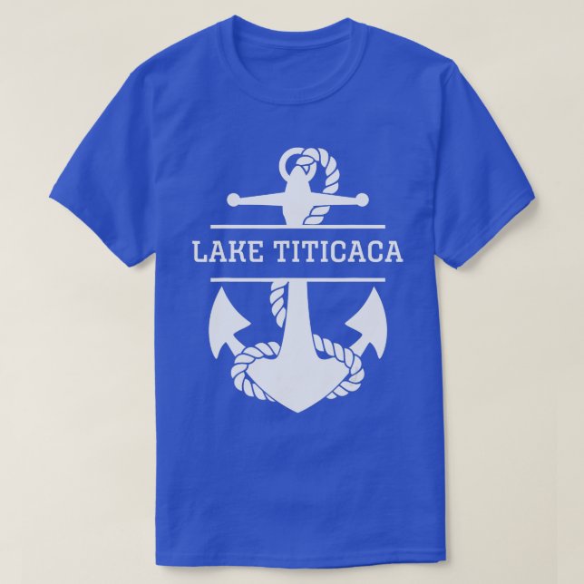 Camiseta Lago Titicaca Perú Bolivia Náutica 1 (Diseño del anverso)