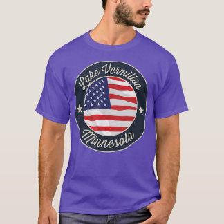 Camiseta Lago Vermilion - Patriotic Minnesota Souvenir T-Sh