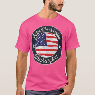 Camiseta Lago Washington - Washington Souvenir Patriótico T