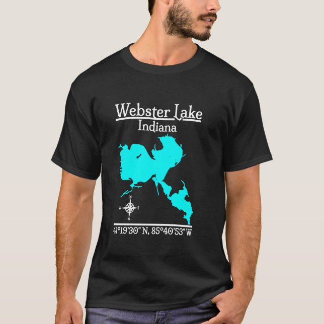 Camiseta Lago Webster - Indiana (Anverso)