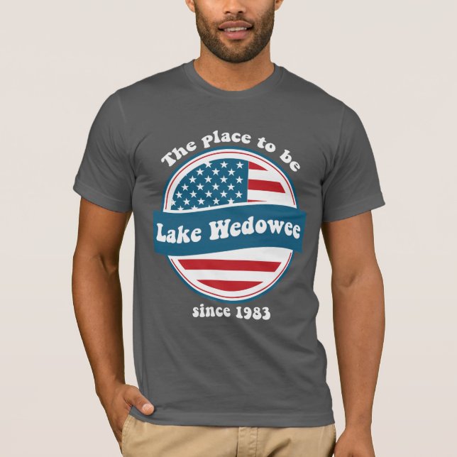 Camiseta Lago Wedowee Patriótico Tee (Anverso)