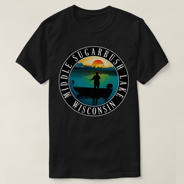 Camiseta Lago Wisconsin en piragüismo (Diseño del anverso)