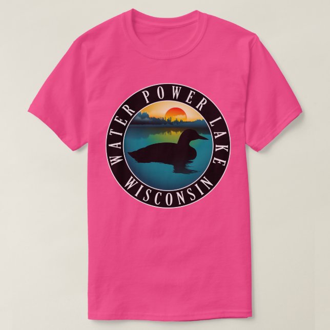 Camiseta Lago Wisconsin Loon (Diseño del anverso)