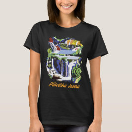 Camiseta Lagos de Plitvice Croacia Cascada Verde Viaje