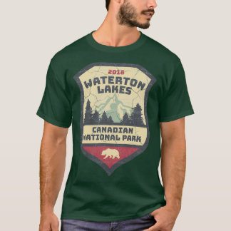 Camiseta Lagos de Waterton y Parque Nacional Canadiense 