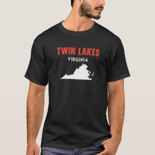 Camiseta Lagos Gemelos Virginia EE. UU. Estado América Viaj