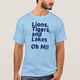 Camiseta ¡Lagos oh MI tigers de los leones!