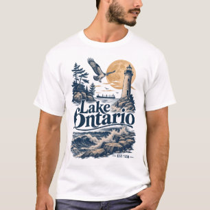 Camiseta Lagos Ontario Antiguos Grandes Lagos