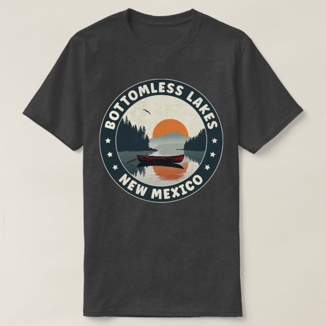 Camiseta Lagos sin botella Nuevo México Sunset (Diseño del anverso)