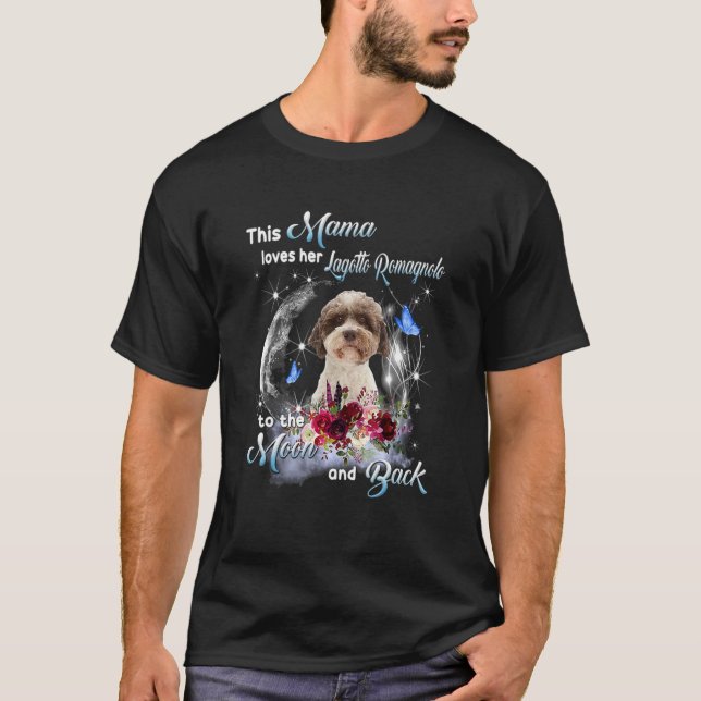 Camiseta Lagotador Romagnolo Perro mamá feliz día de la mad (Anverso)