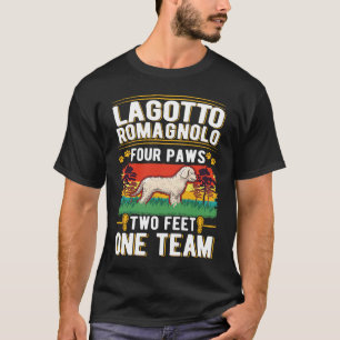 Camiseta Lagotto Romagnolo cuatro patas un equipo