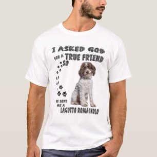Camiseta Lagotto Romagnolo diciendo a mamá papá imprimir, w