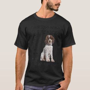Camiseta Lagotto Romagnolo diciendo a mamá papá imprimir, w