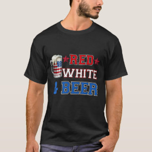 Camiseta Lágrima y cerveza rojas - EE.UU. 4 de julio Regalo