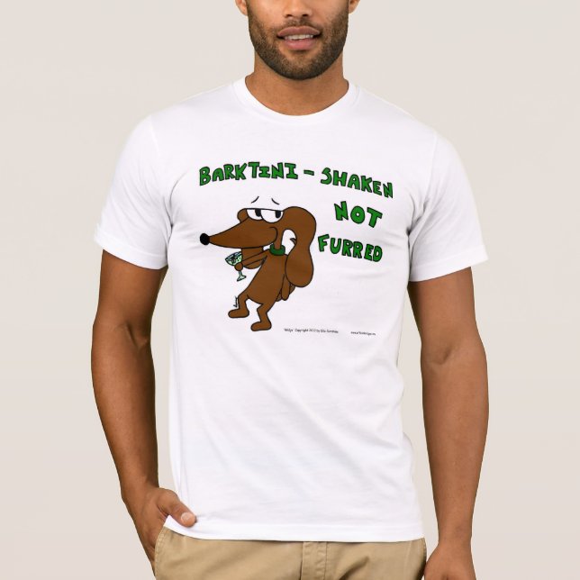 Camiseta Lágrimas "BARKTINI SHAKNOT FURRED" (Anverso)