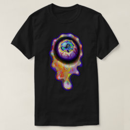Camiseta Lágrimas de arcoiris llorando gota de pintura en g