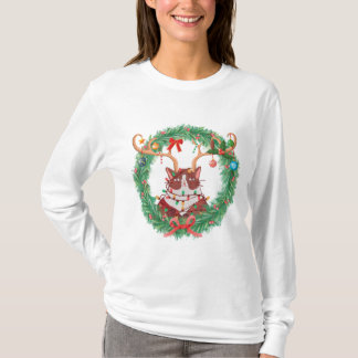 Camiseta Lágrimas de gato de Navidades malhumorados corean