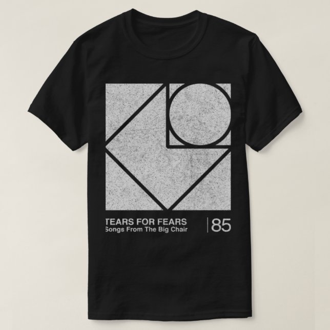 Camiseta Lágrimas por canciones de miedo (Diseño del anverso)
