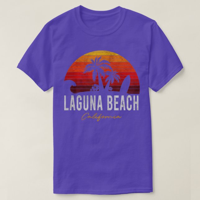 Camiseta Laguna Beach California Palms Vacation Surf Sundow (Diseño del anverso)