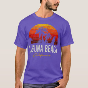 Camiseta Laguna Beach California Palms Vacation Surf Sundow
