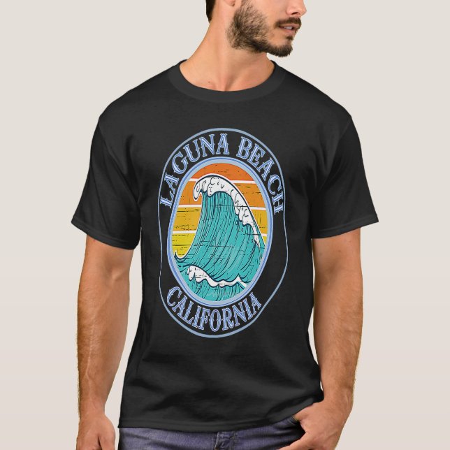 Camiseta Laguna Beach California Waves (Anverso)