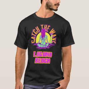 Camiseta Laguna Beach Surfing Vaporwave Aesthetic Beach Wav