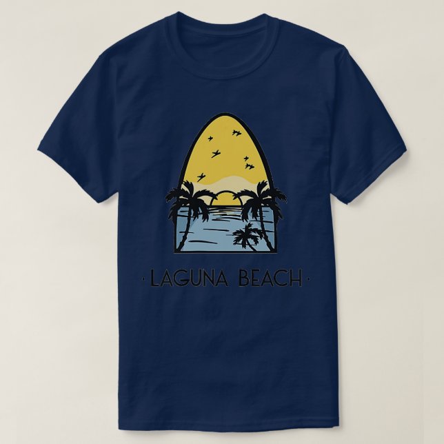 Camiseta Laguna Beach Vintage Surf (Diseño del anverso)