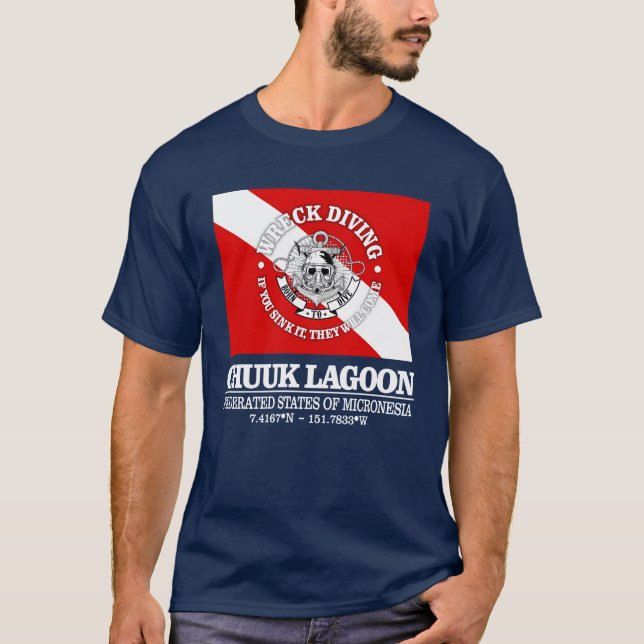 Camiseta Laguna Chuuk (mejores restos de naufragio) (Anverso)