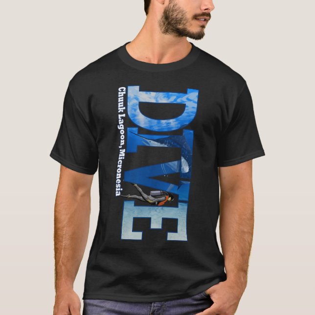 Camiseta Laguna de buceo Chuuk Scuba Buceo Snorkeling (Anverso)