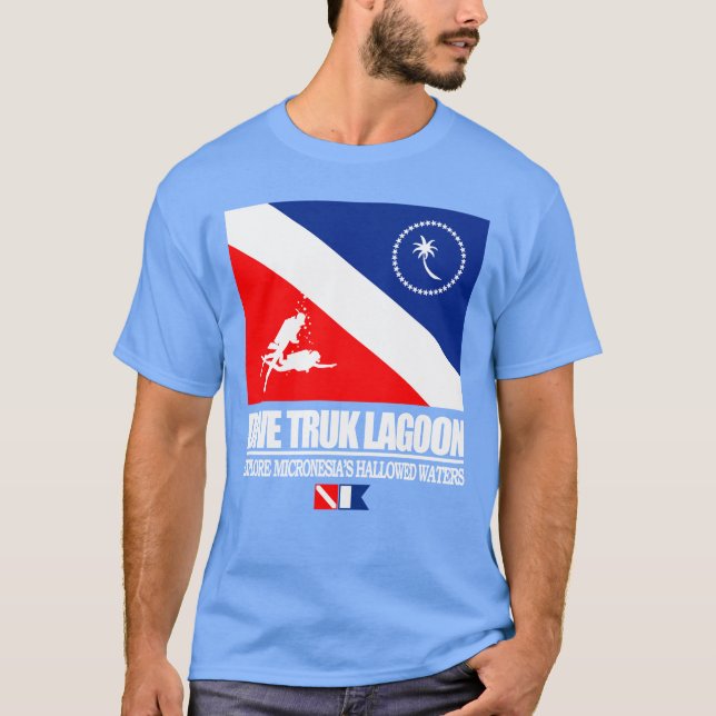 Camiseta Laguna de Truk de buceo (Anverso)
