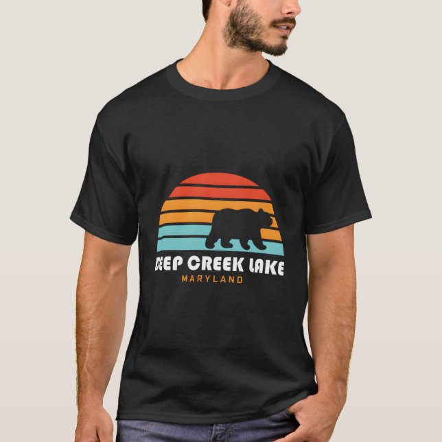 Camiseta Laguna Deep Creek Lake Maryland Bear Deep Creek (Anverso)