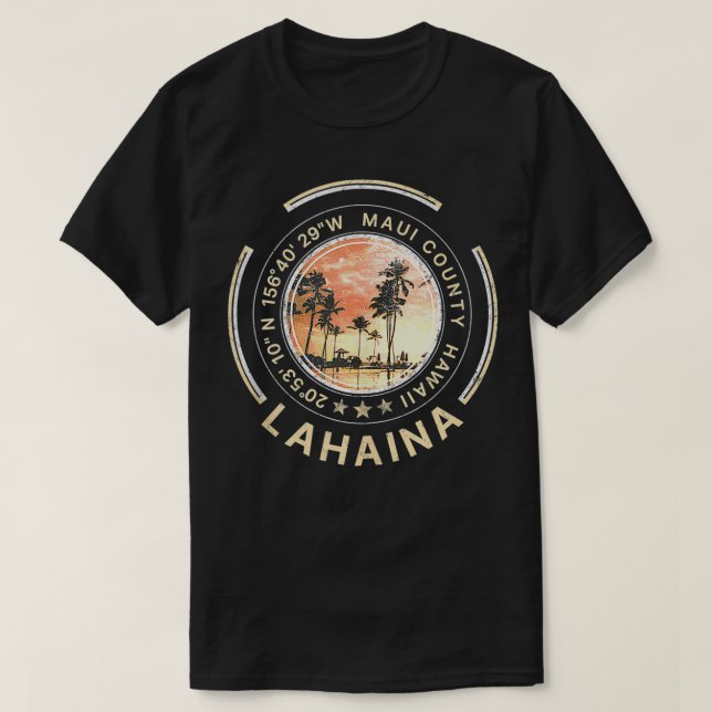 Camiseta Lahaina Hawaii Maui Hawaii (Diseño del anverso)