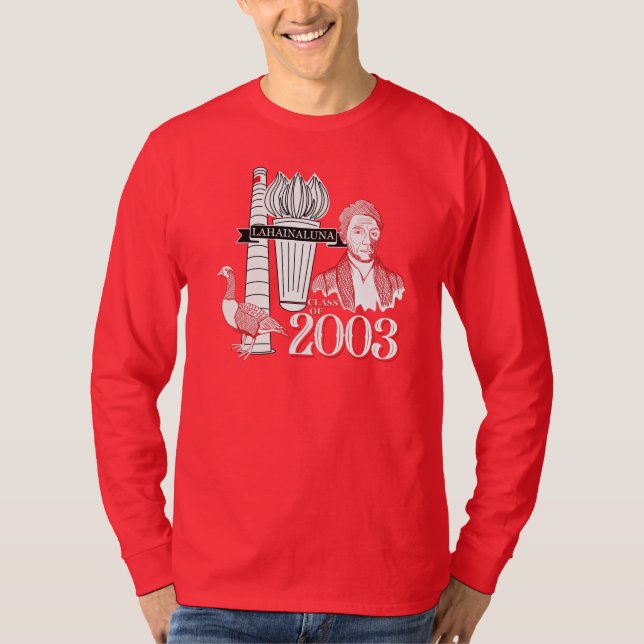 Camiseta Lahainaluna Clase de 2003 Larga Manga (Anverso)