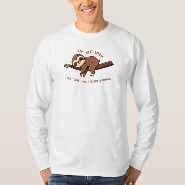 Camiseta Laid-back Sloth (Anverso)