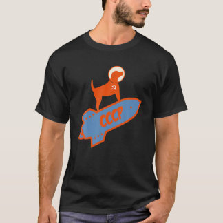 Camiseta Laika Dog Sputnik Space Viaja USSR