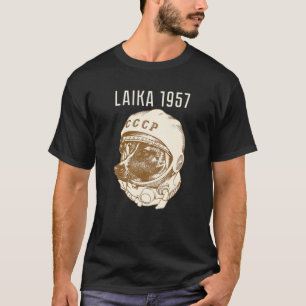 Camiseta Laika Dog Sputnik Space Viaja USSR