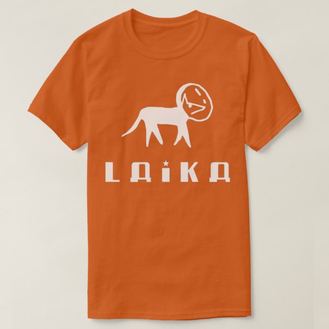 Camiseta Laika Dog White (Diseño del anverso)