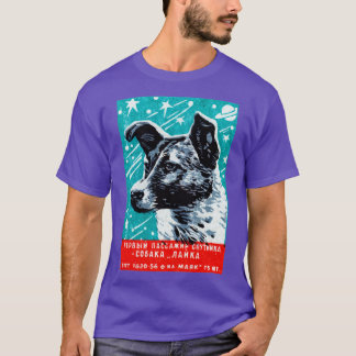 Camiseta Laika, el perro espacial de 1957