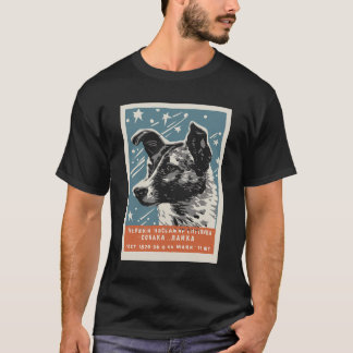 Camiseta Laika Space Dog Producto Vintage Cccp Rusia Soviét
