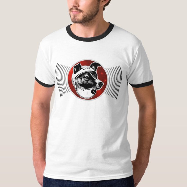 Camiseta Laika - transmisiones del perro del espacio: (Anverso)