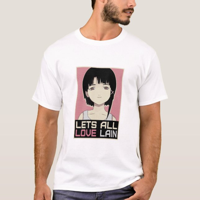 CAMISETA LAIN IWAKURA - LETS ALL LOVE LAIN (Anverso)